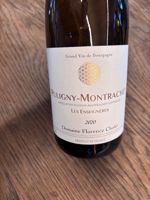 FLORENCE CHOLET BOURGOGNE PULIGNY MONTRACHET LES ENSEIGNERES  BLANC 2020